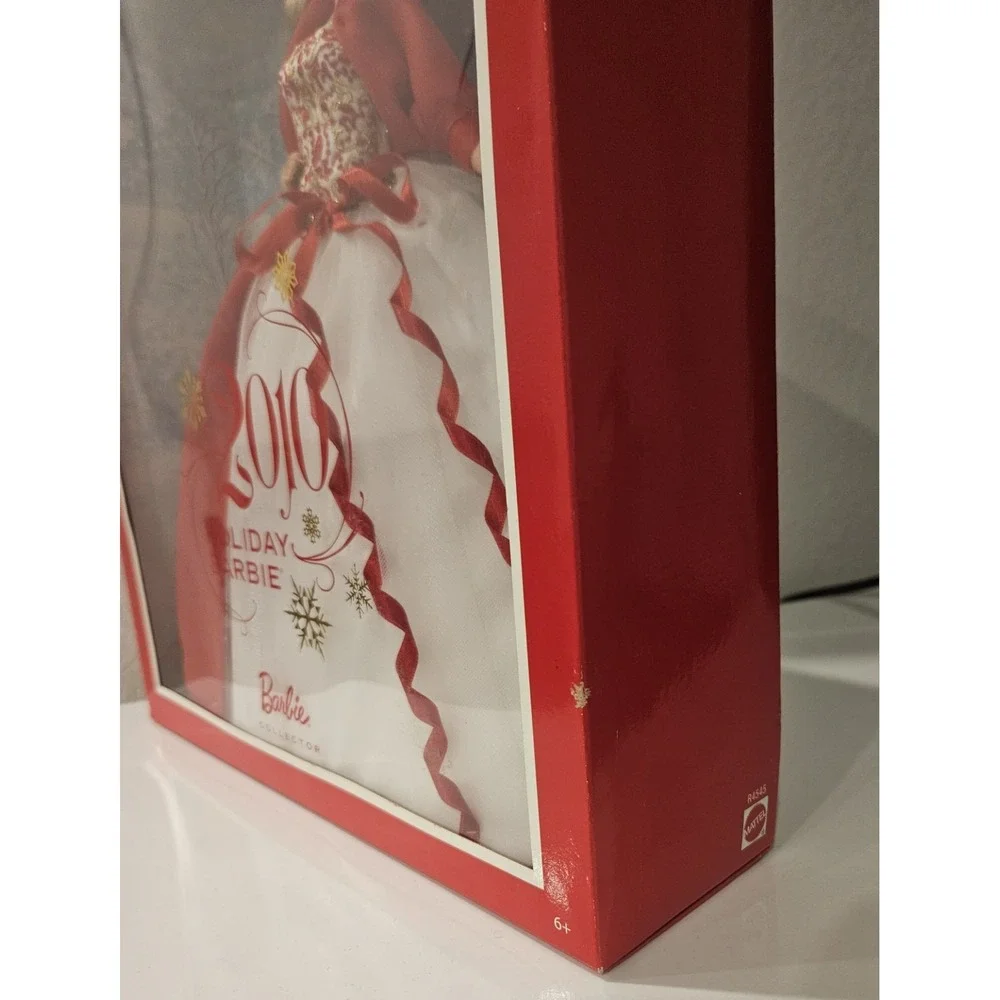 2010 Mattel Blonde Holiday Barbie R4545 Collector Doll Vintage
